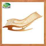 bamboo recliner rocking lounge chair
