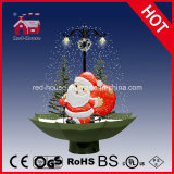 cute santa claus toy decorative christmas gifts with snow